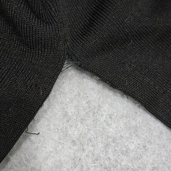 Exclusively Misook Midi Dress M Black Knit W/Side Slit Short Sleeve Minimalist - Picture 9 of 13